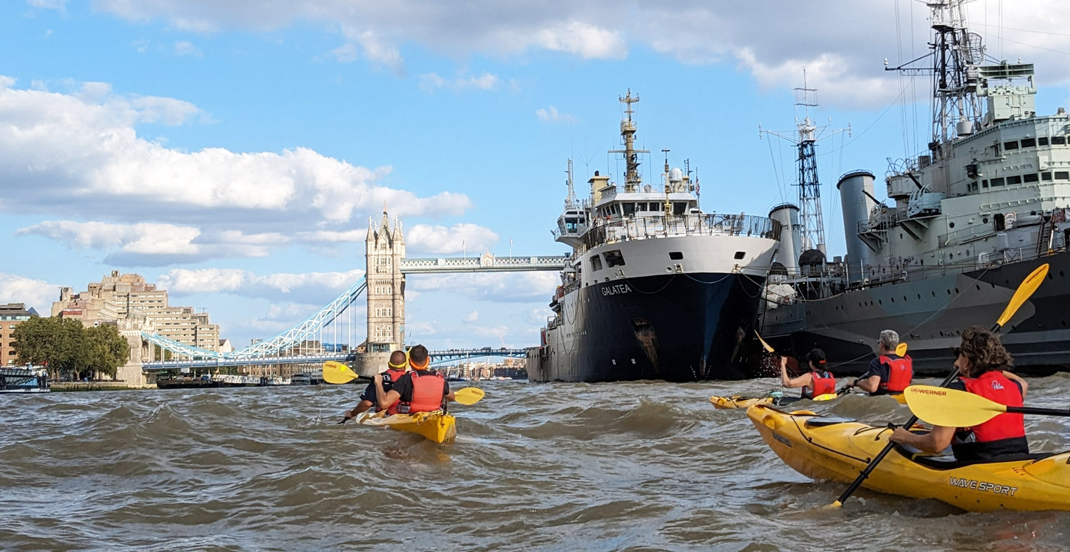kayaking with the london kayak company