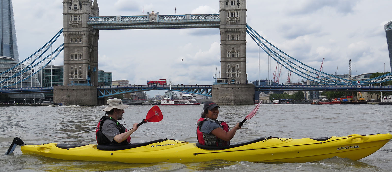 kayaking with the lonodn kayak company