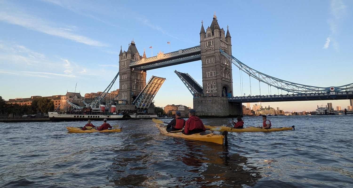 kayaking with the london kayak company